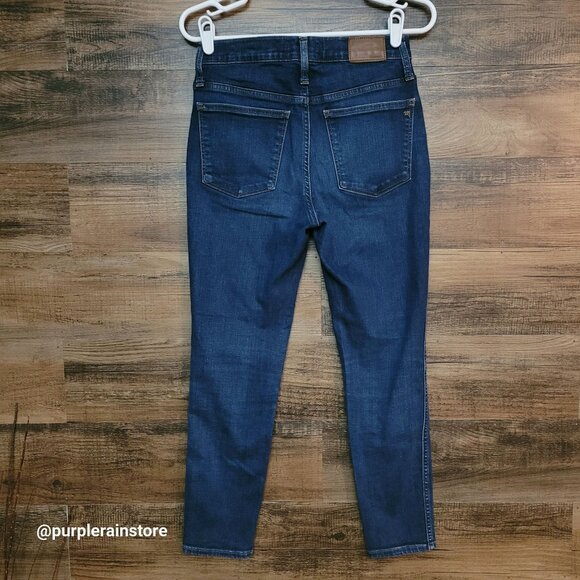 Madewell Jeans 27 P Skinny 10" High Rise Hayes Wash Tummy Control Stretch Denim - Picture 2 of 14